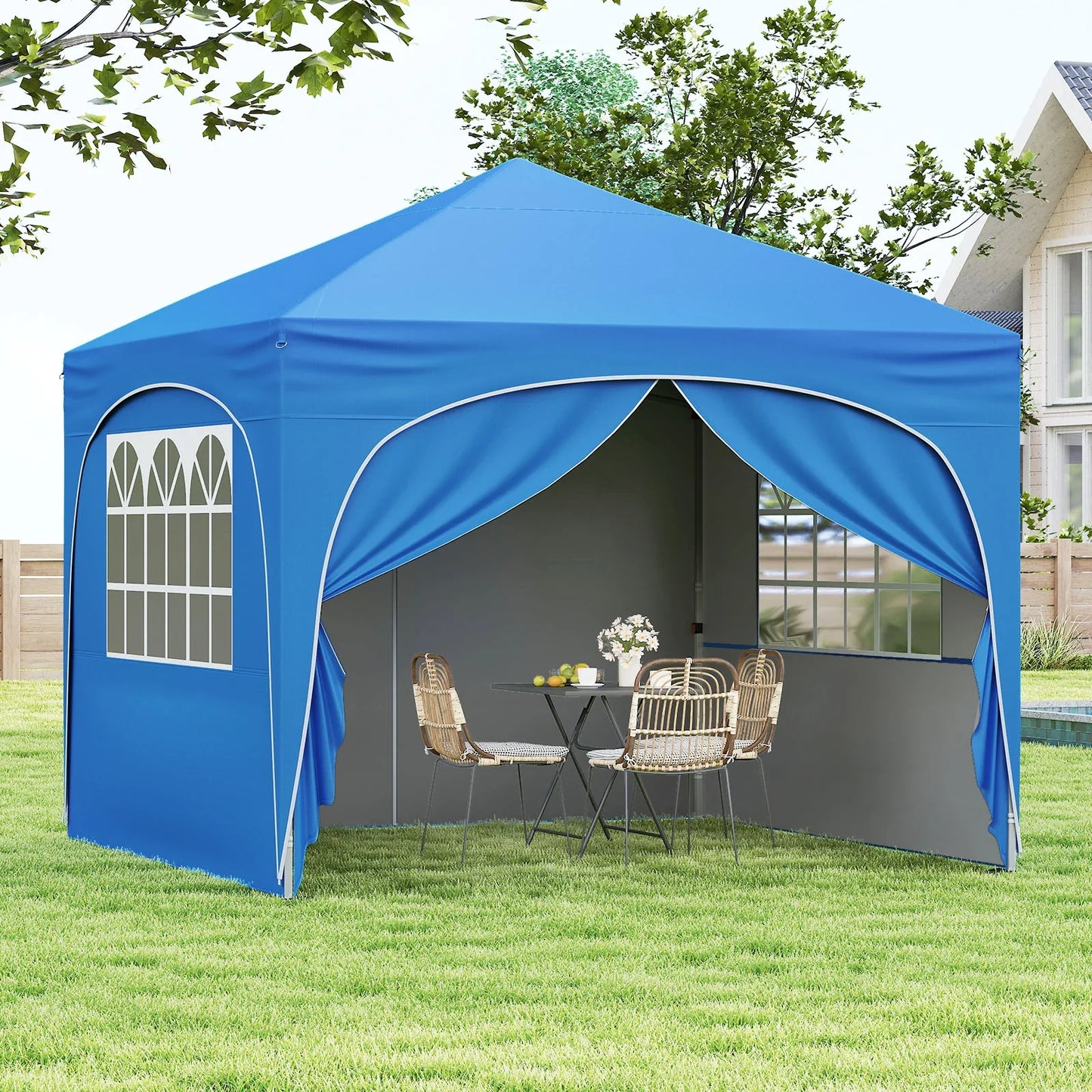 Pop-Up Canopy Tent with Removable Sidewalls