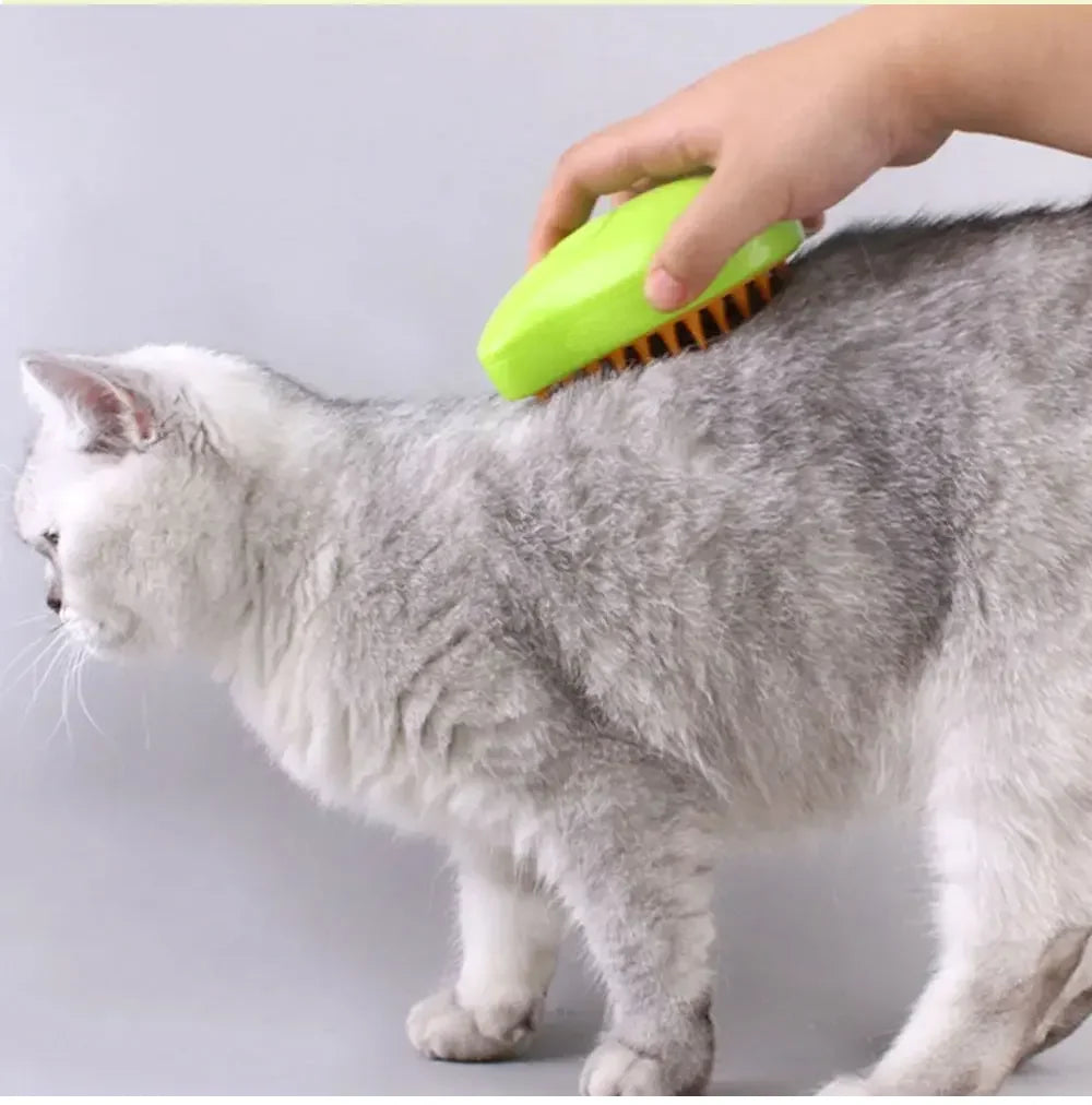 3-in-1 Pet Grooming Brush with Steam