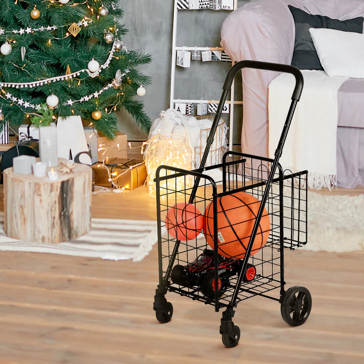 Adjustable Height Shopping Trolley