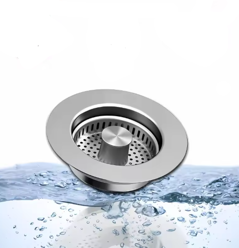 3-in-1 Kitchen Sink Strainer – Stainless Steel