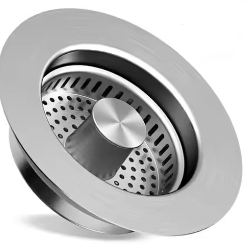 3-in-1 Kitchen Sink Strainer – Stainless Steel