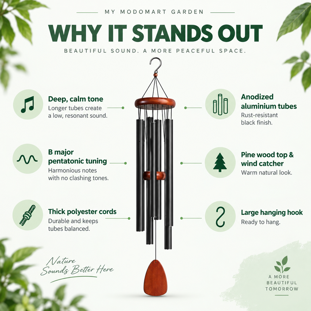 Wind Chimes for Garden – Sympathy Gift and Memorial Wind Chimes