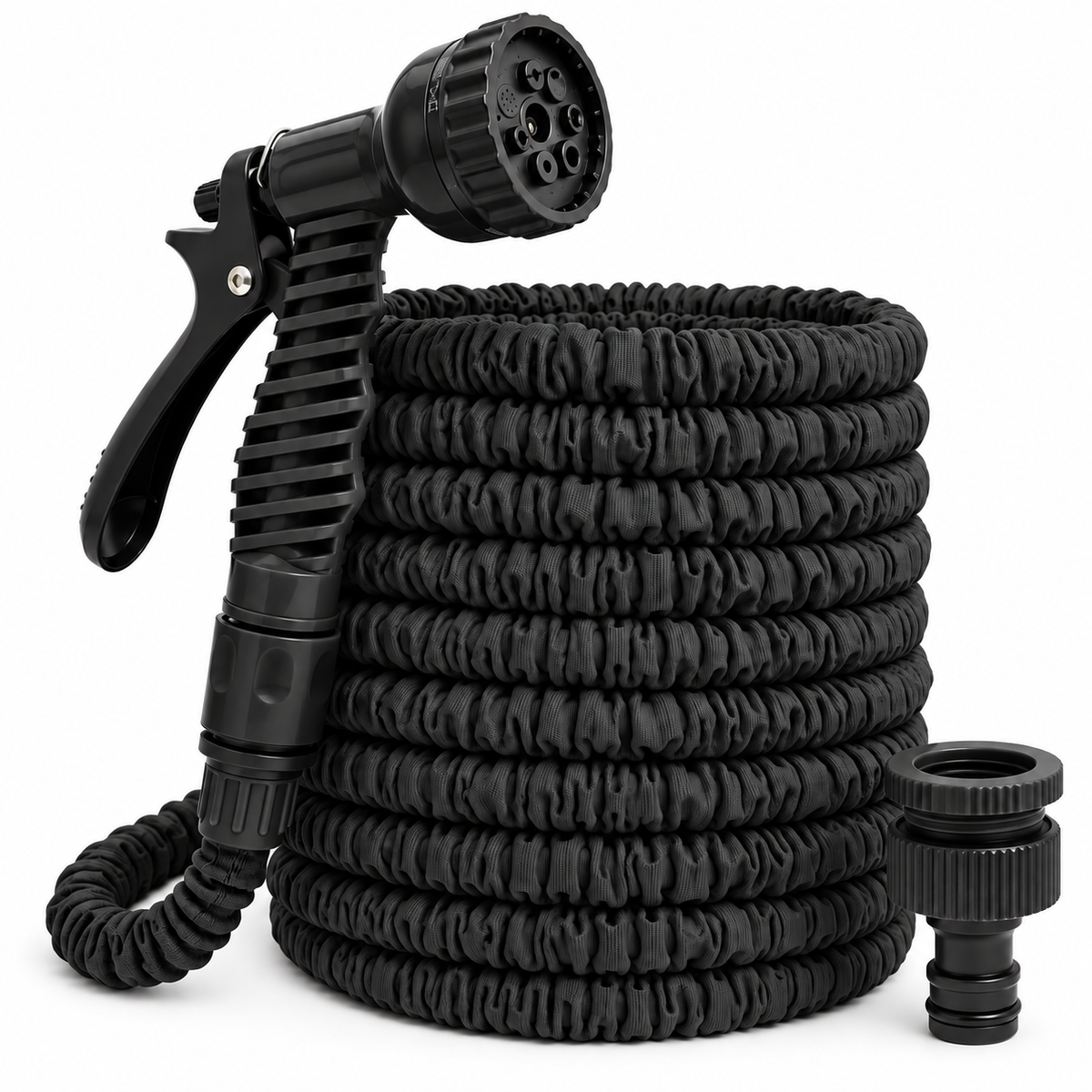 Kink-Free Expandable Water Hose – Flexible Garden Hose with 7-Function Spray Nozzle