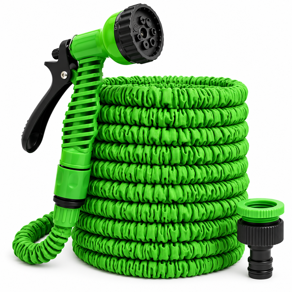 Kink-Free Expandable Water Hose – Flexible Garden Hose with 7-Function Spray Nozzle