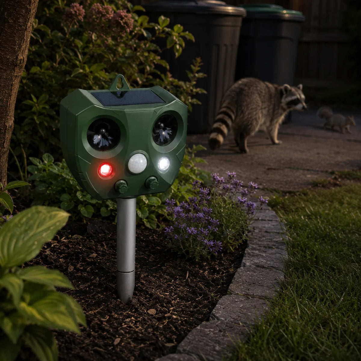 Possum Deterrent – Ultrasonic Pest Repeller and Cat Deterrent, Solar