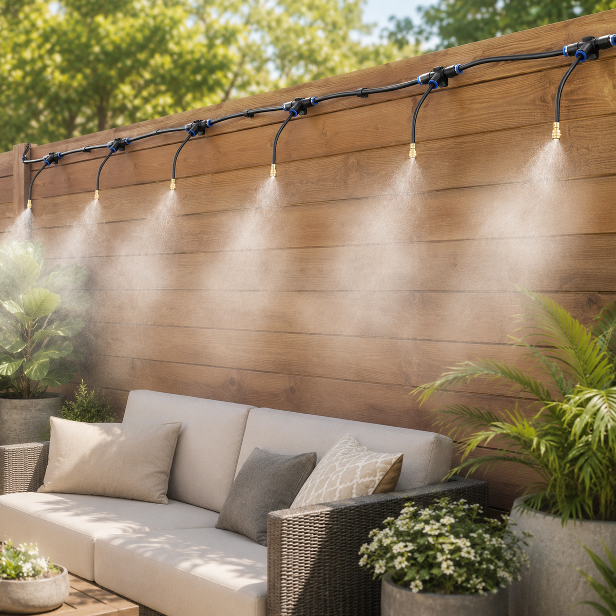 20m Garden Cooling Kit – Patio Misting System
