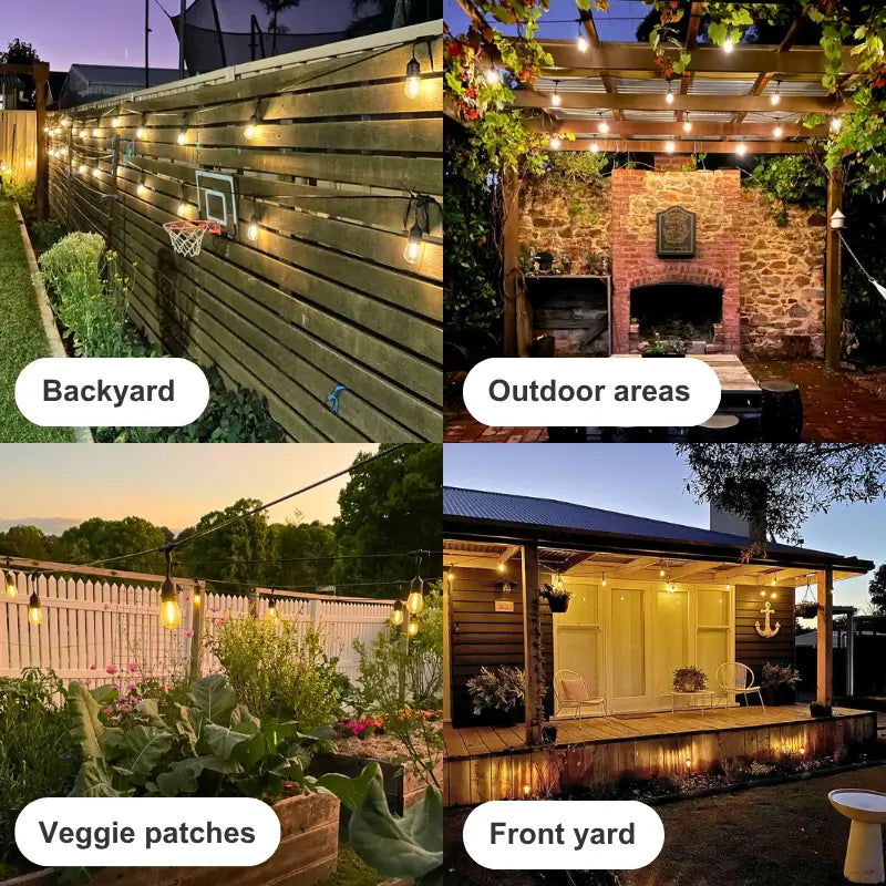 Solar Festoon Lights – Outdoor Party Lights and Edison Bulb Lights