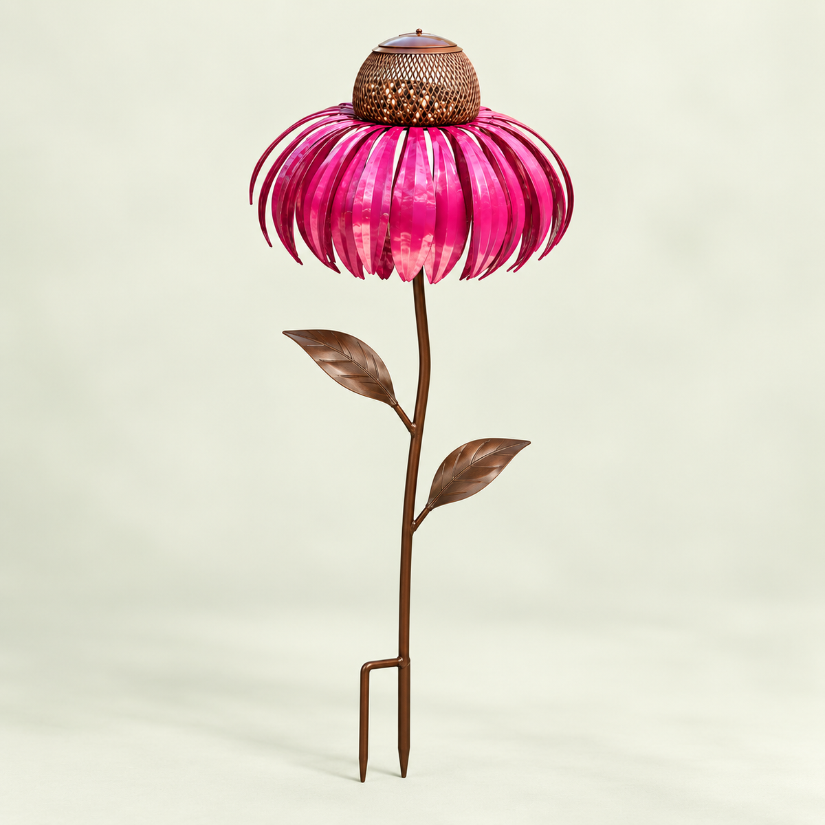 Flower Bird Feeder – Metal Garden Stake, 3 Colours