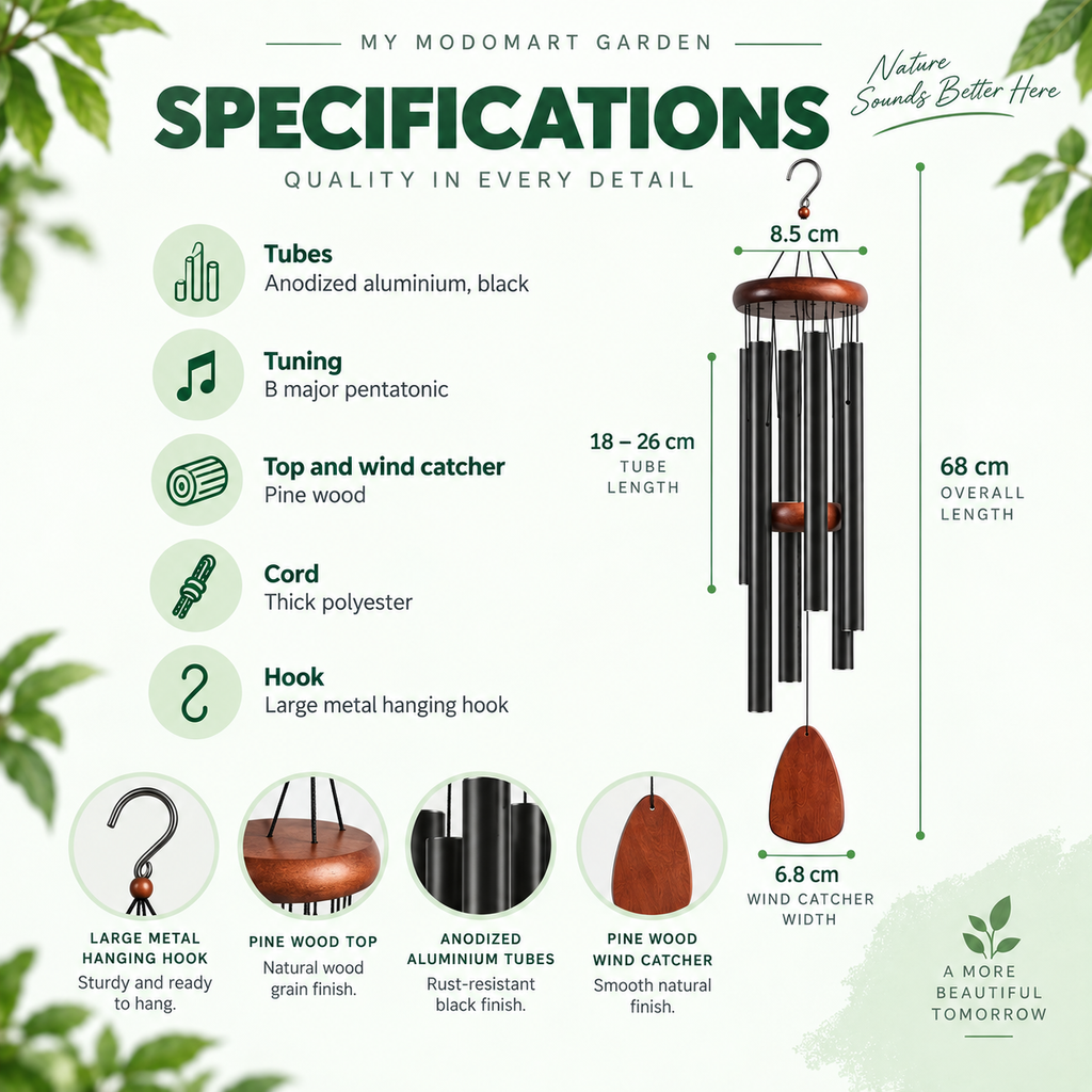 Wind Chimes for Garden – Sympathy Gift and Memorial Wind Chimes
