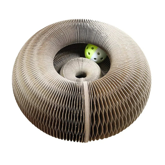 Durable Cardboard Cat Scratching Board with Bell Toy