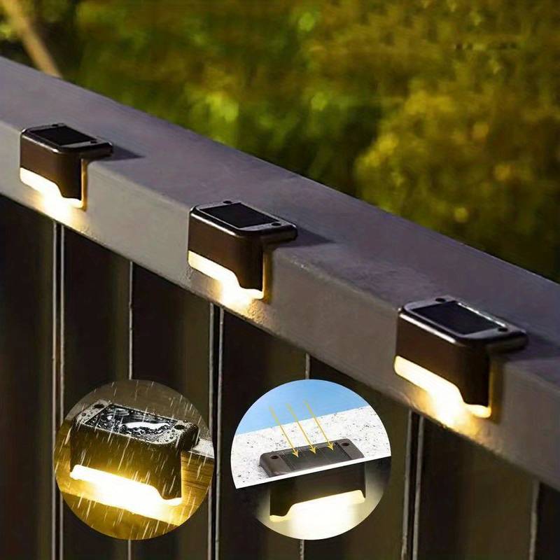 Solar Fence Lights – Solar Wall Lights and Deck Lights, 4 or 8 Pack