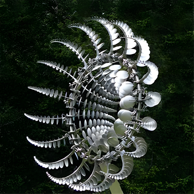 Kinetic Metal Wind Spinner – Weather Resistant Garden Decoration with 99 x 31.5 cm Dimensions 0
