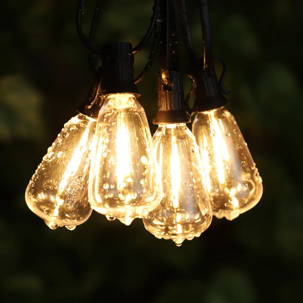 Solar Festoon Lights – Outdoor Party Lights and Edison Bulb Lights