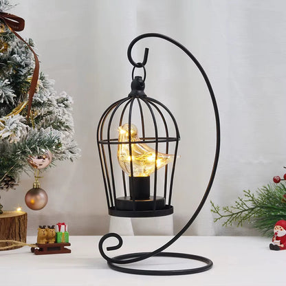 Creative Vintage Birdcage Table Lamp