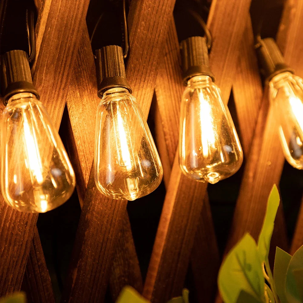 Solar Festoon Lights – Outdoor Party Lights and Edison Bulb Lights