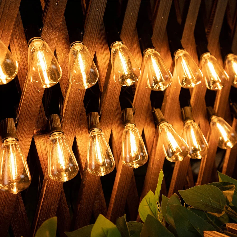 Solar Festoon Lights – Outdoor Party Lights and Edison Bulb Lights