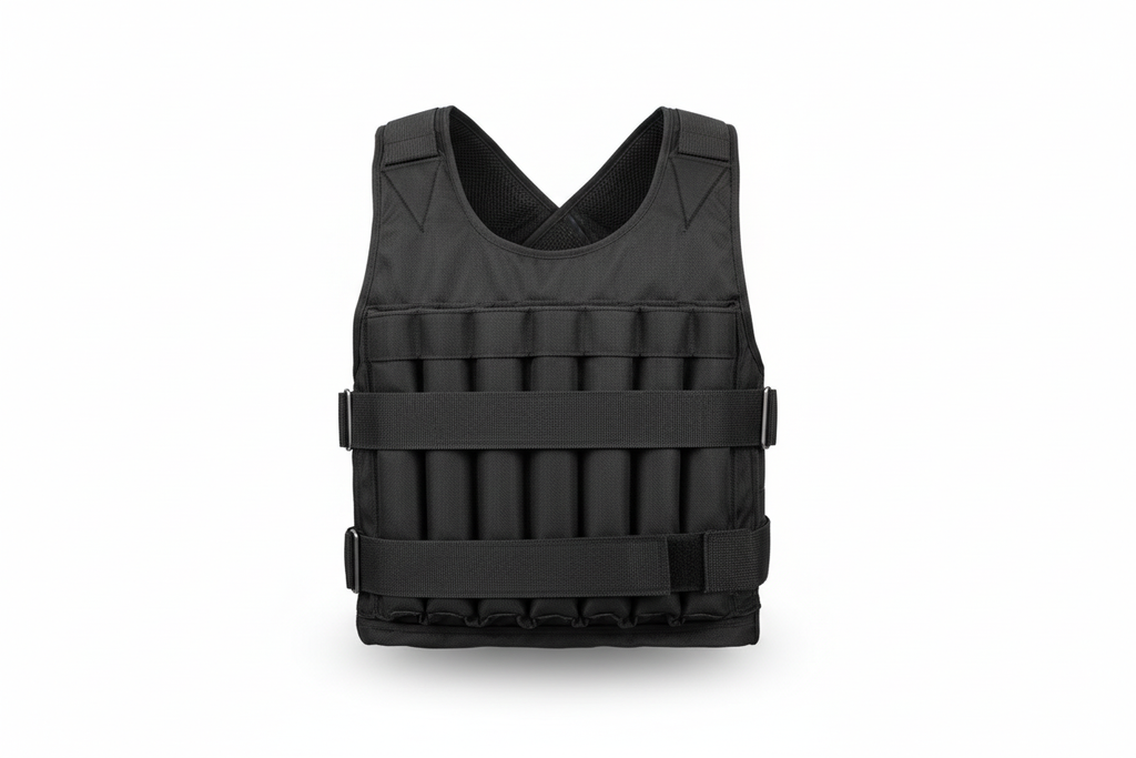 Adjustable Weighted Training Vest with accurate design on white background