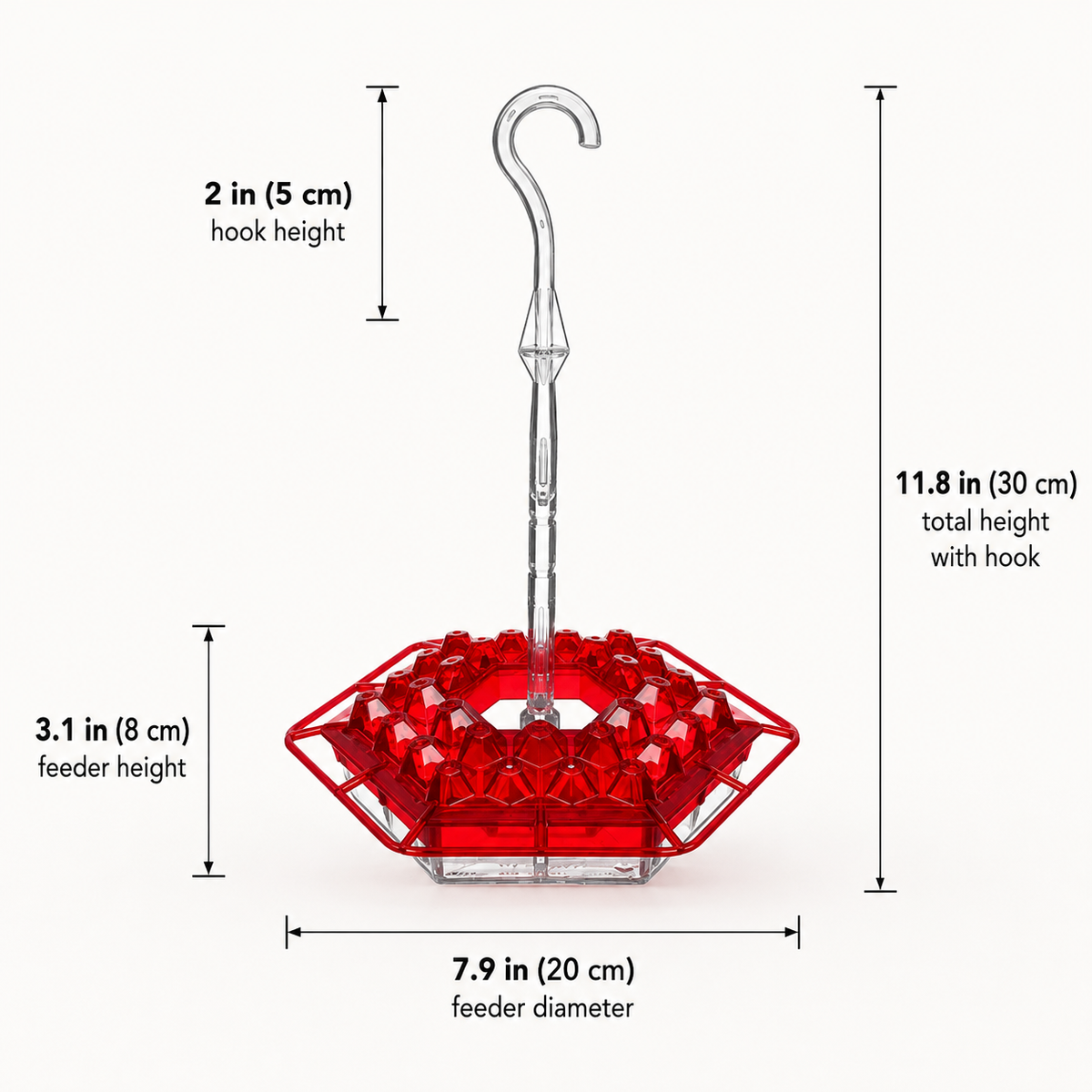 Hummingbird Feeder – Ant-Proof Hanging Bird Feeder with Hook