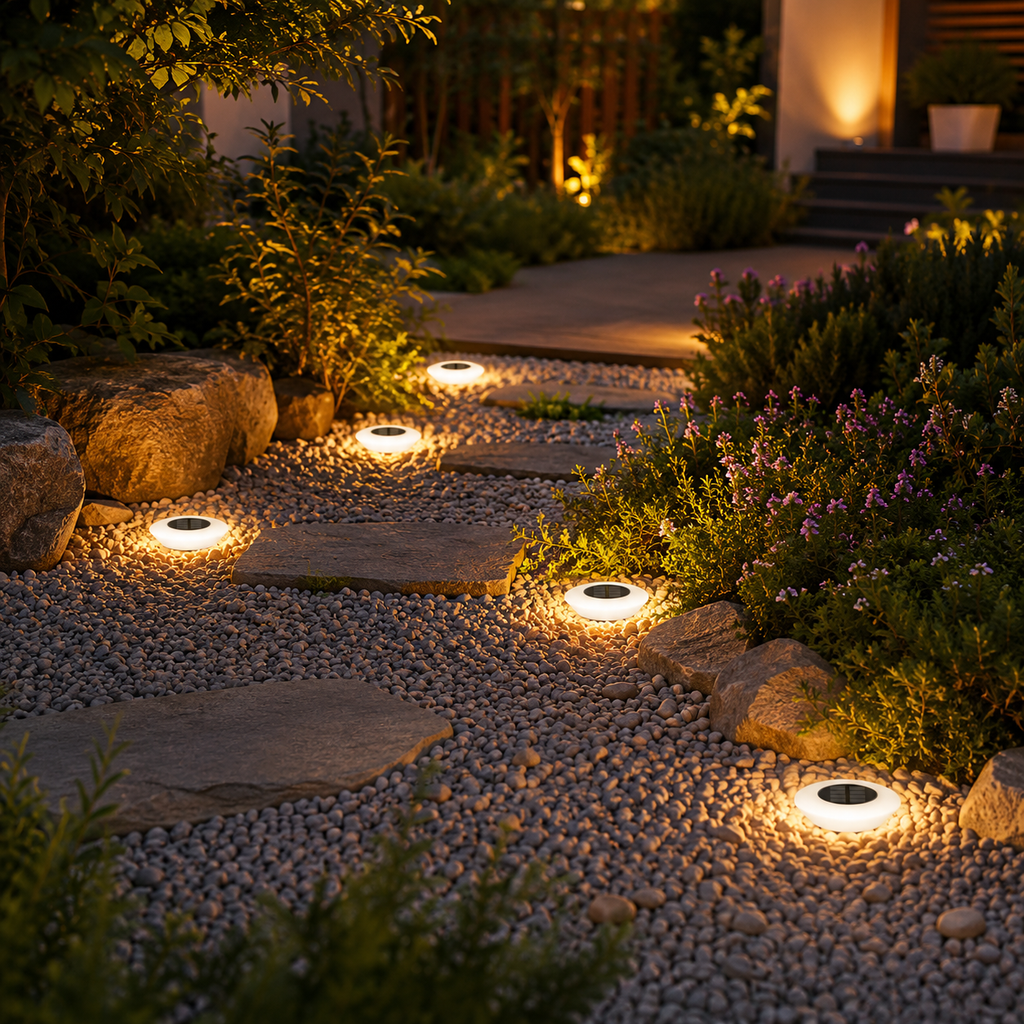 Driveway Lights – Solar Pathway Lights with Dusk to Dawn Sensor