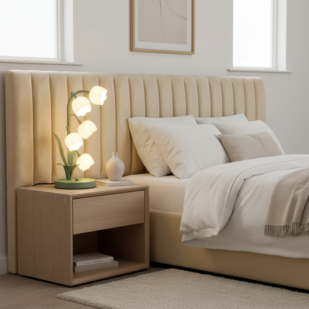 Contemporary bedroom nightstand