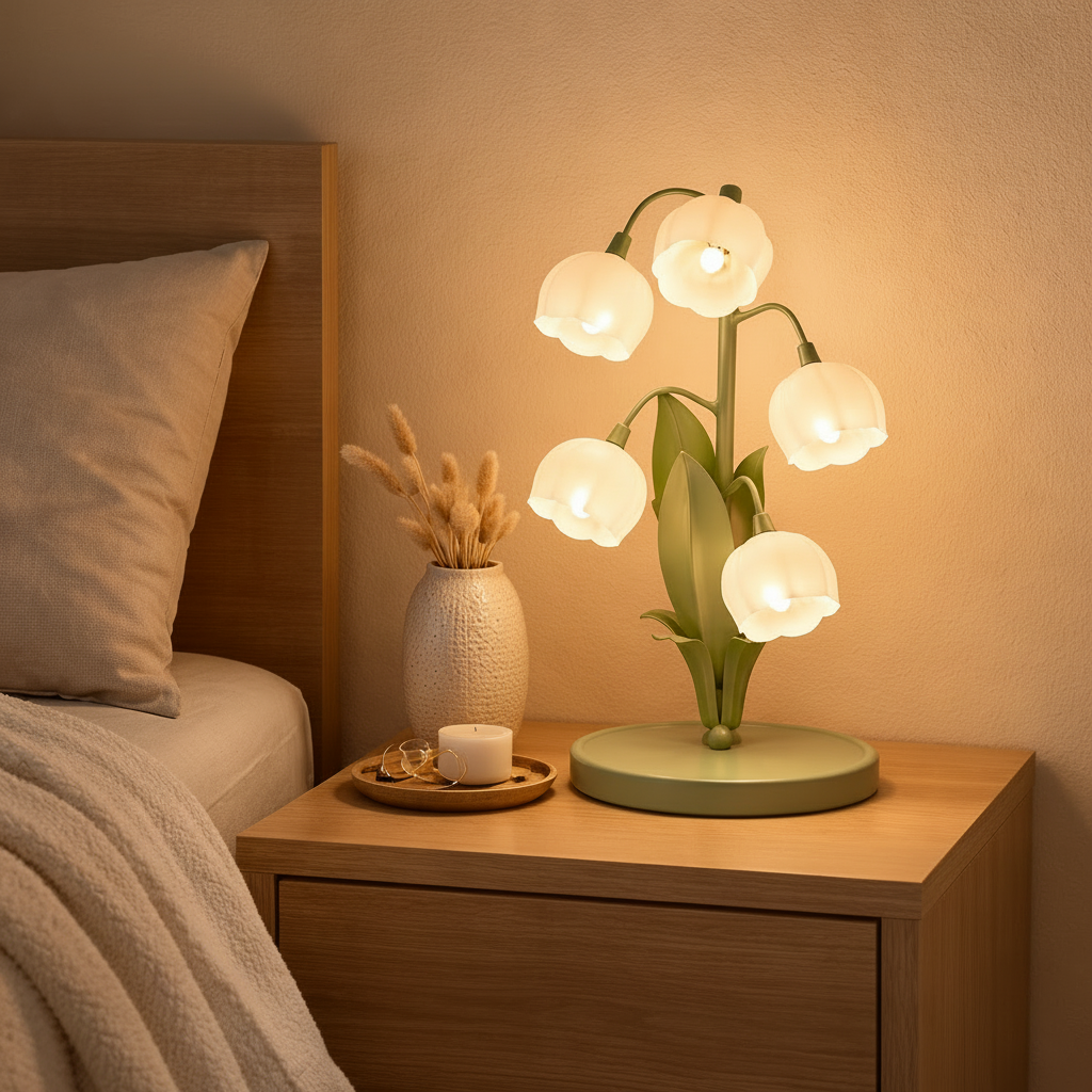 Cozy bedroom with warm ambiance