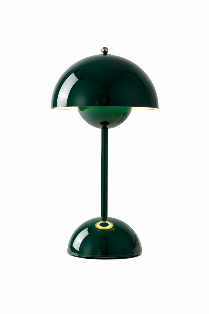 Dark green lamp - zoomed in