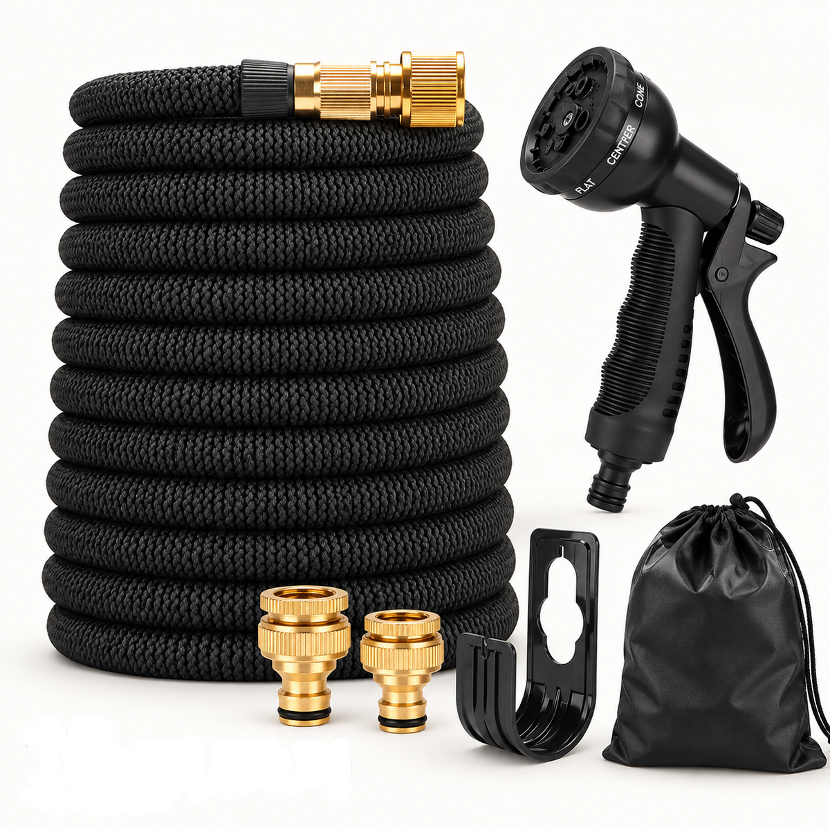 Expandable Garden Hose with Nozzle – Flexible Water Hose, 7.5–30m