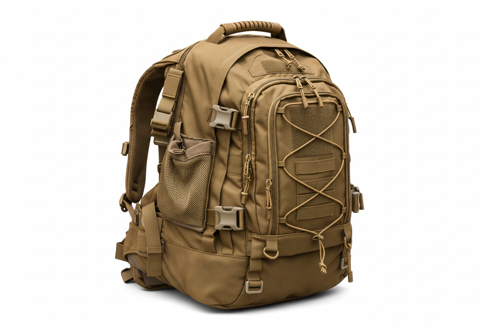 Expandable Outdoor Backpack on white background