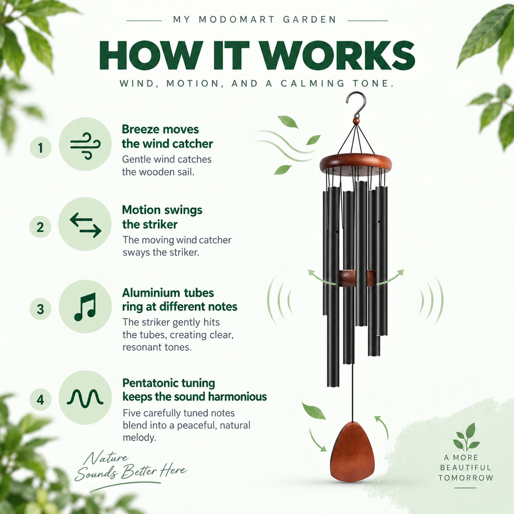 Wind Chimes for Garden – Sympathy Gift and Memorial Wind Chimes