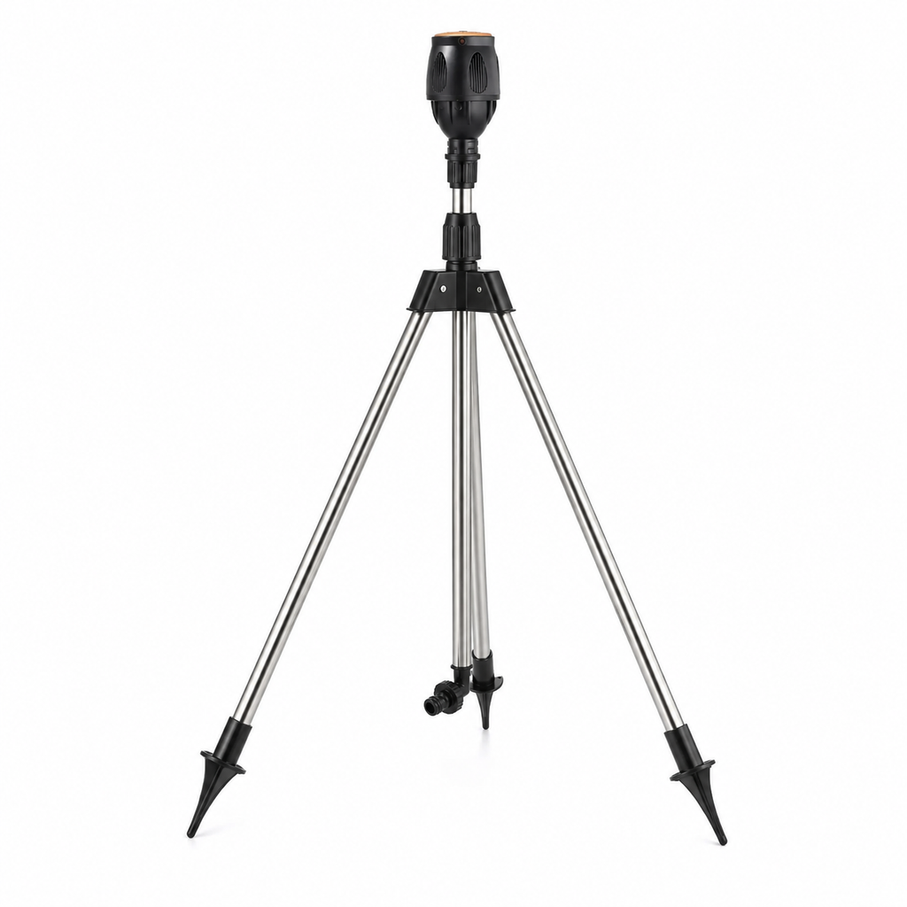 Adjustable Rotating Lawn Sprinkler – Garden Sprinkler with Tripod Stand