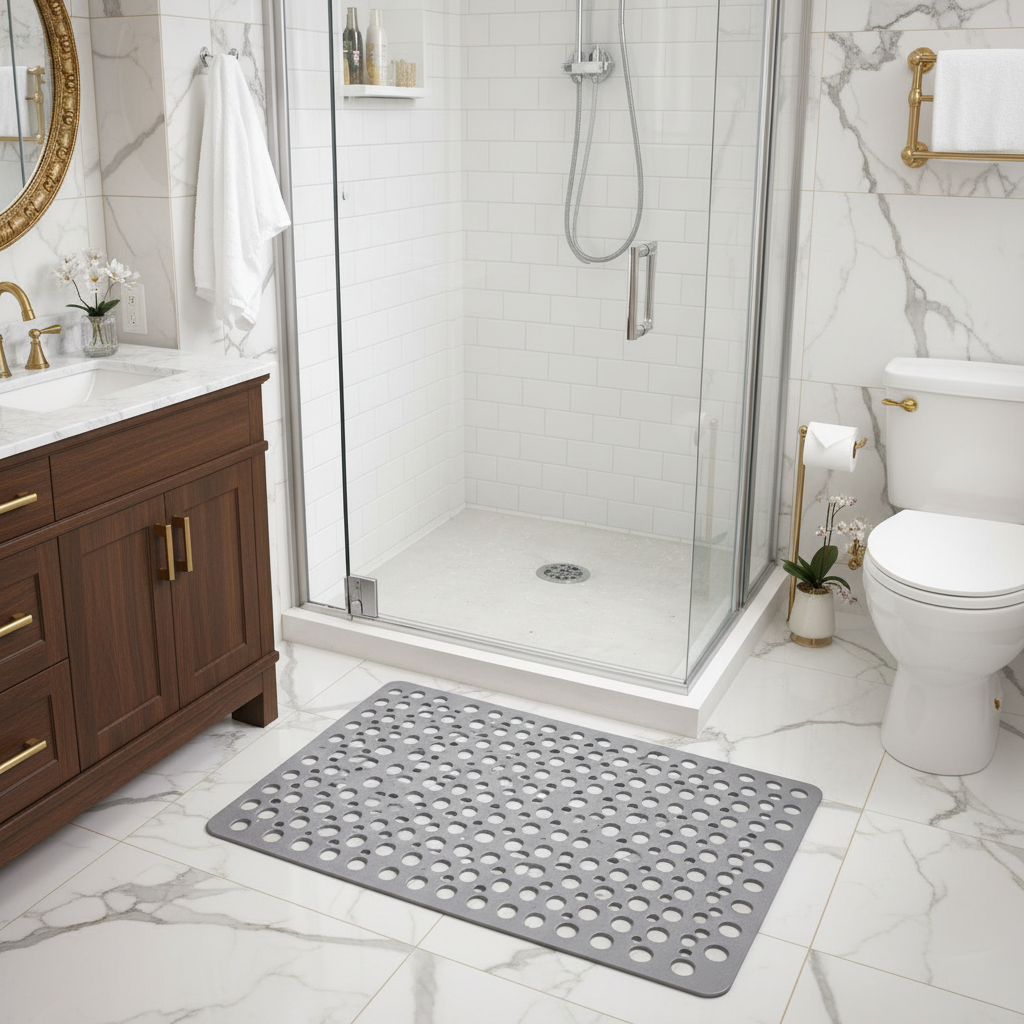 Mat outside shower - luxury bathroom