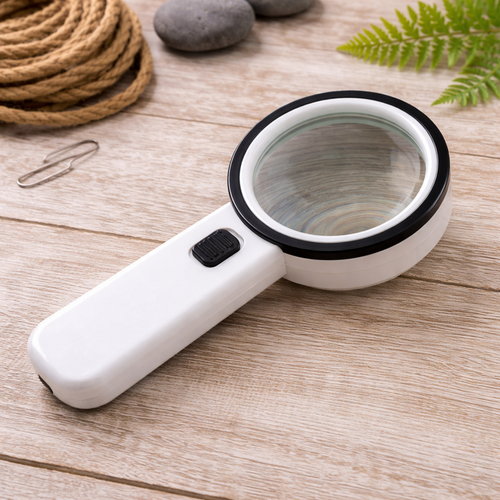 30X LED Magnifying Glass with Light (Handheld) – Small Print & Detailed Inspection