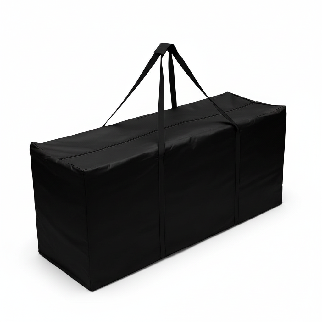 Outdoor Storage Bag - diagonal overhead with handles up