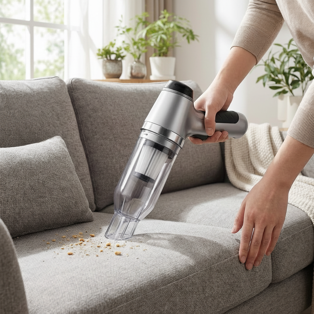 Sofa cleaning - bright living room