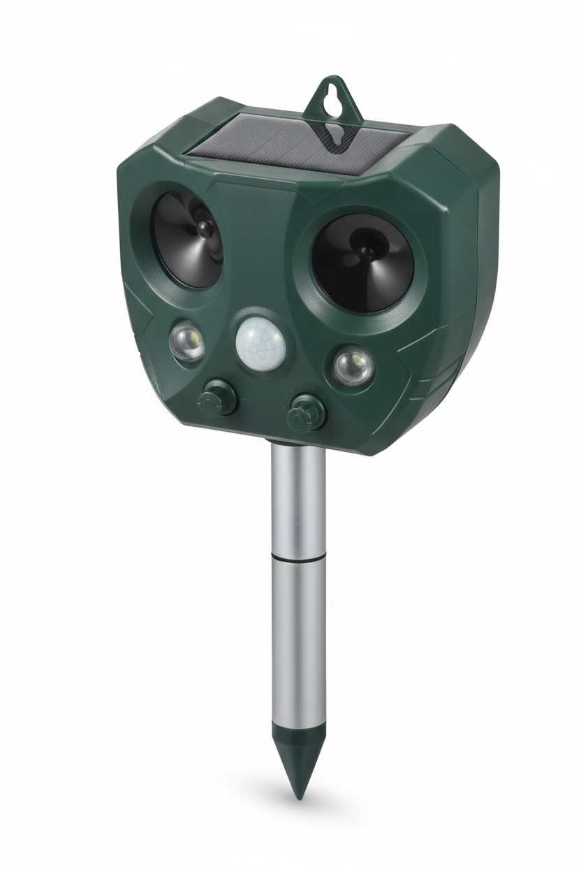 Solar Animal Repeller - white background zoomed out