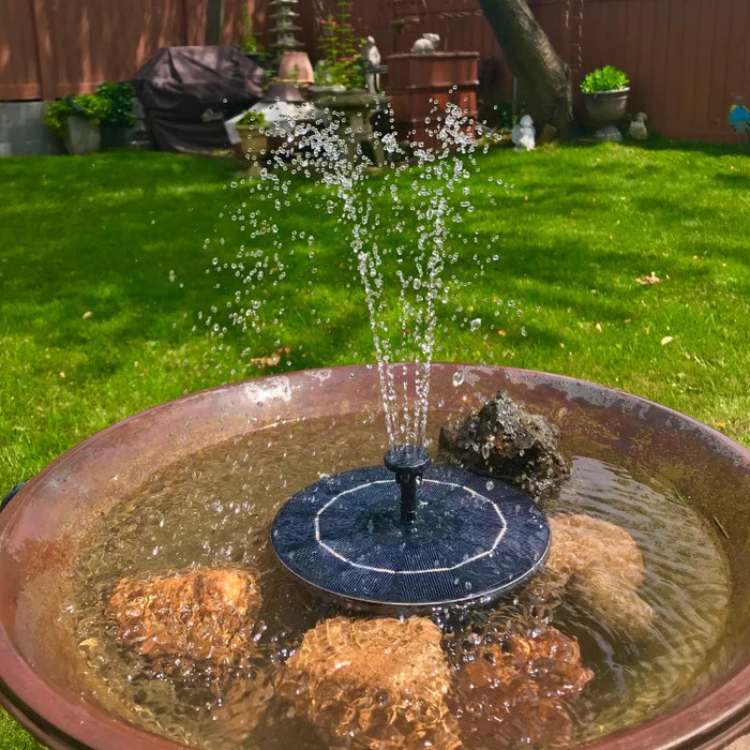 Solar Water Fountain – Bird Bath Fountain and Solar Fountain Pump